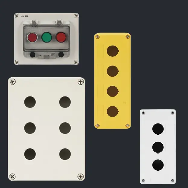 Plastic waterproof button box