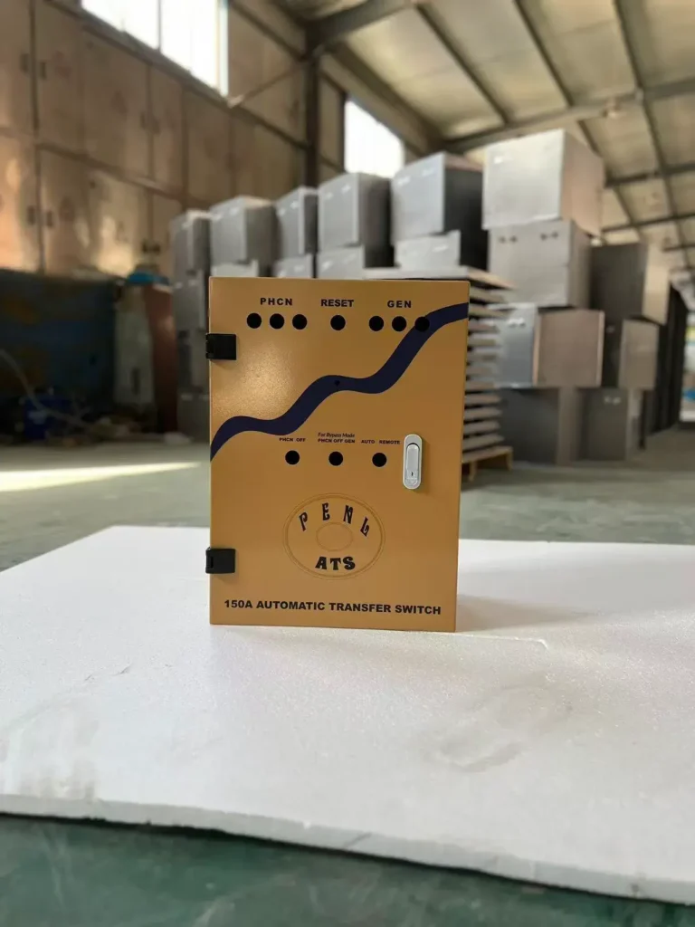 Custom Powder-Coated Steel Enclosure for ATS