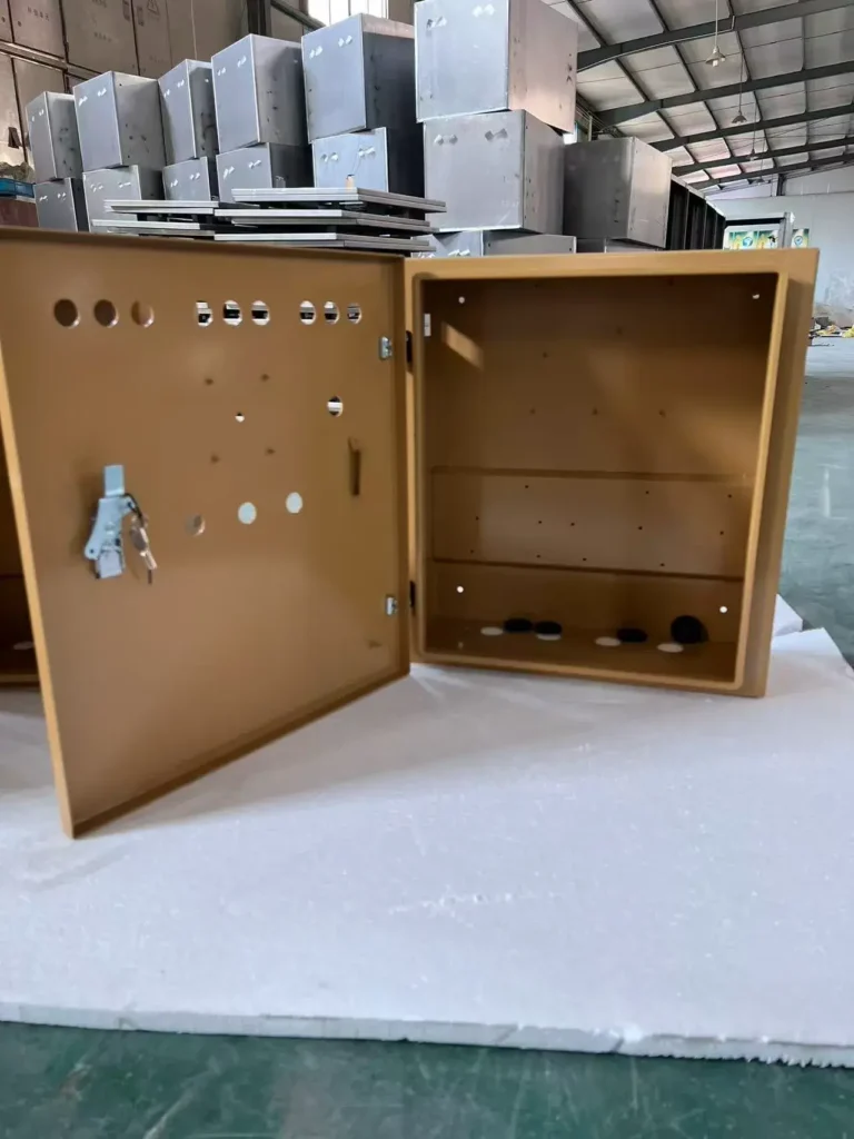 Custom Powder-Coated Steel Enclosure for ATS
