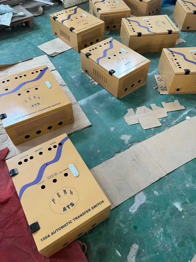 Custom Powder-Coated Steel Enclosure for ATS