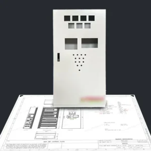 Heavy Duty Indoor Electrical Control Cabinet with Mounting Plate