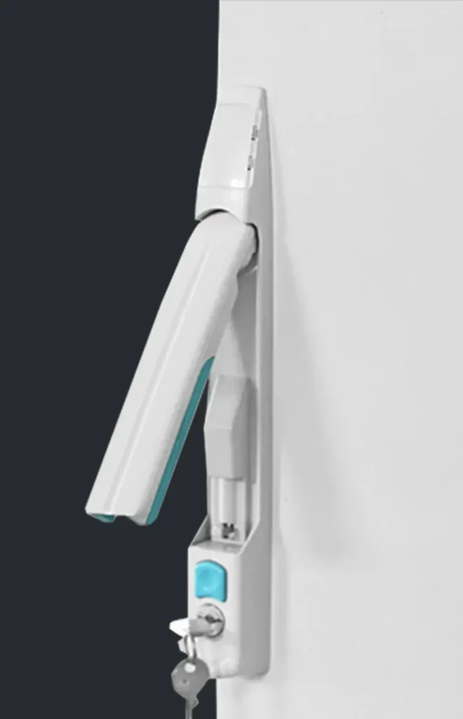 MS867 Lock, color matched to RAL7035