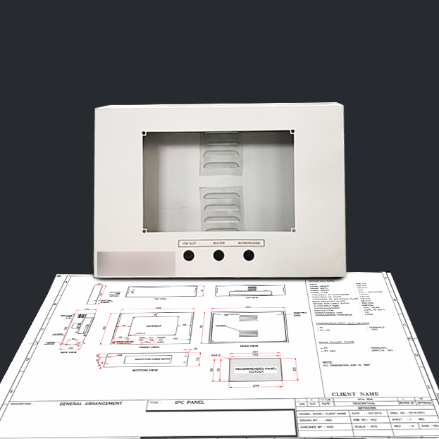 Custom Freestanding Electrical Control Enclosure for Marine Industry