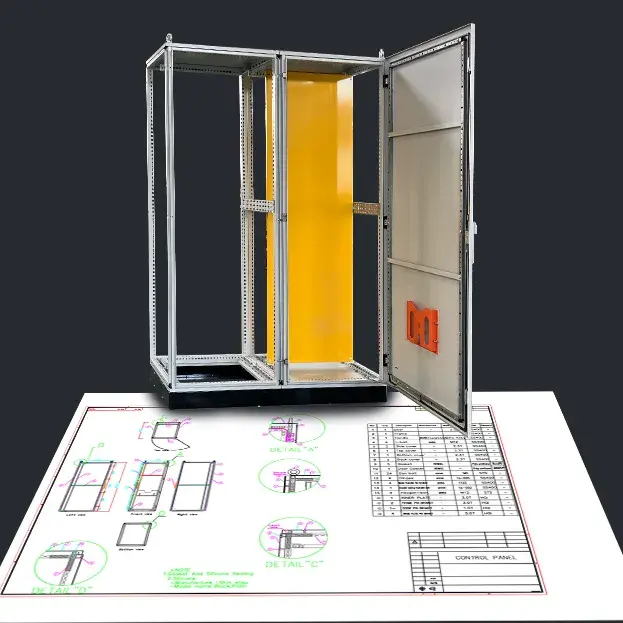 Custom 25mm Pitch Modular Electrical Enclosure for Industrial Control Panel