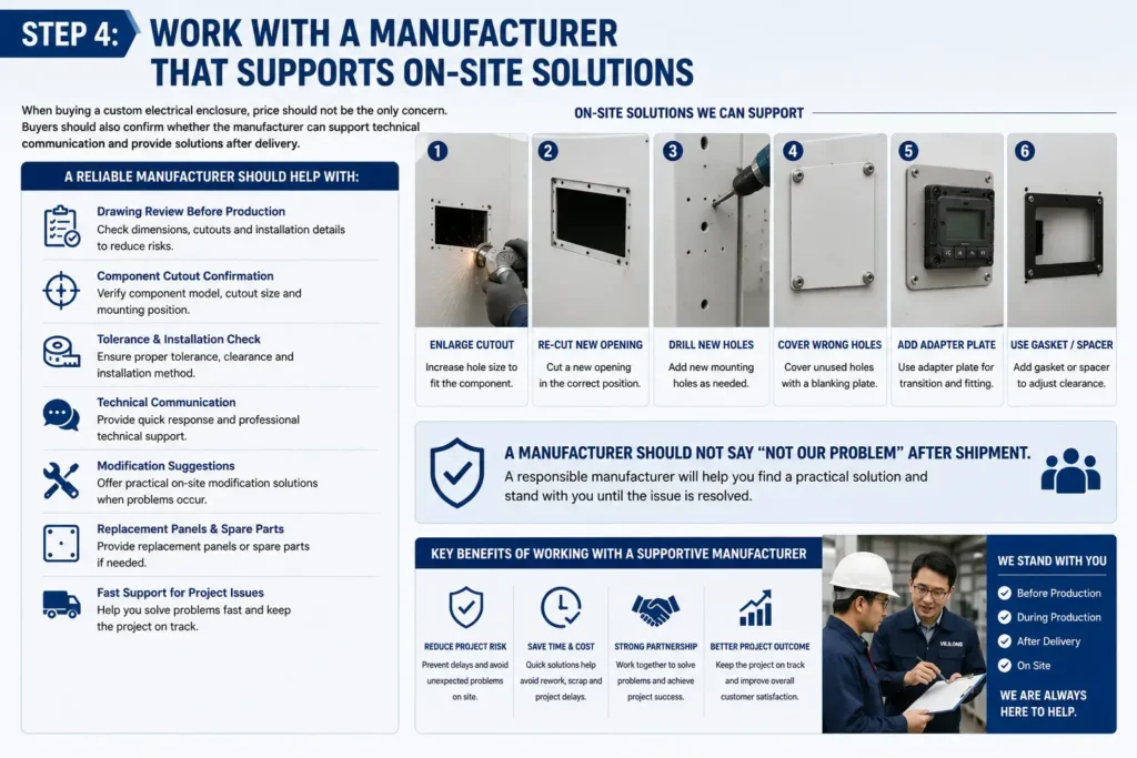 Step 4- Work with a Manufacturer That Supports On-Site Solutions