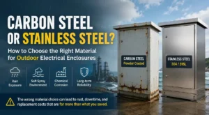 Outdoor Electrical Enclosure Material: Carbon Steel vs SS304 vs SS316L